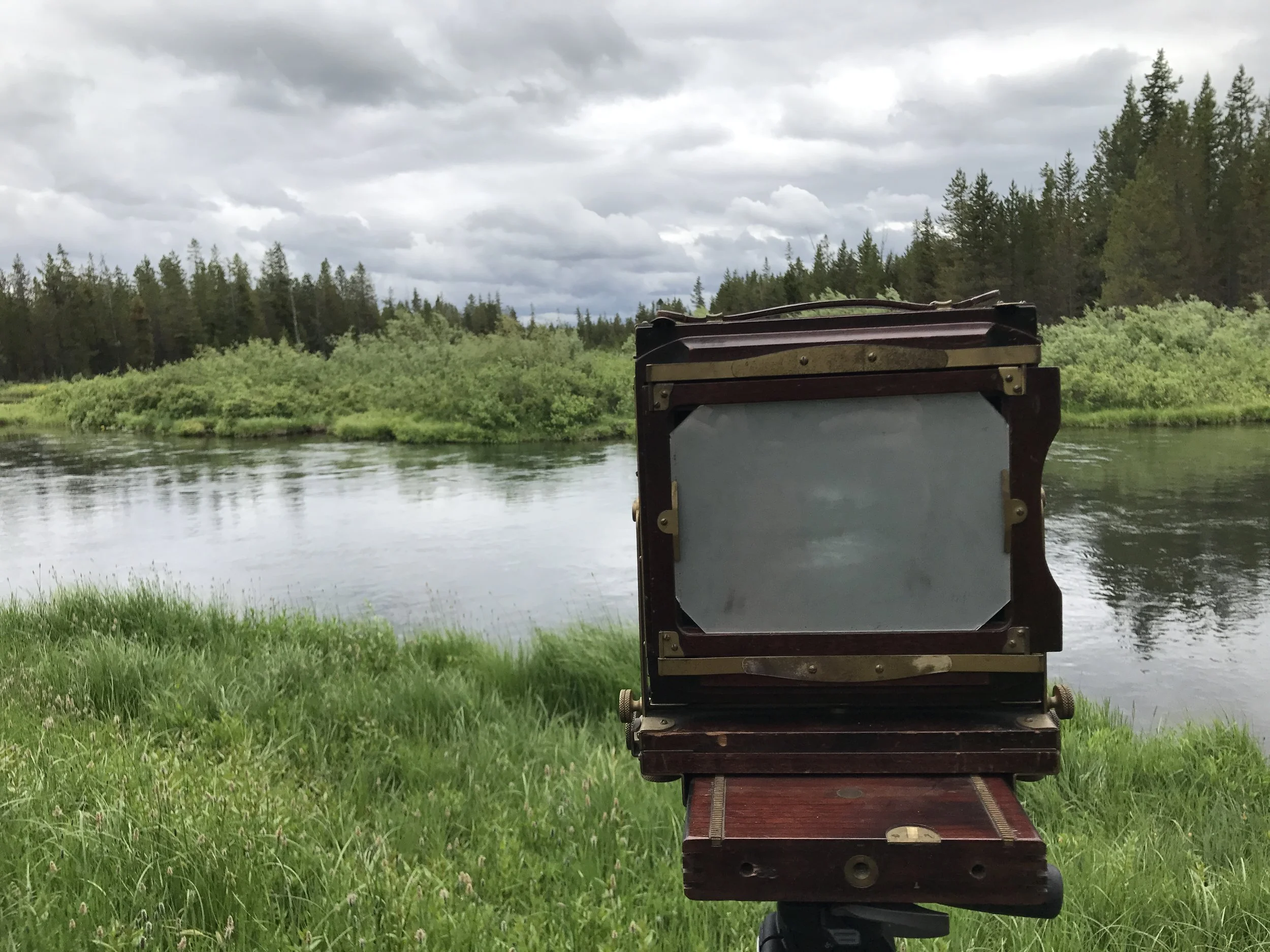   Not   Hyrum Reservoir, but the Buffalo River in Island Park, over a year ago. This will have to do for a “before” picture. 