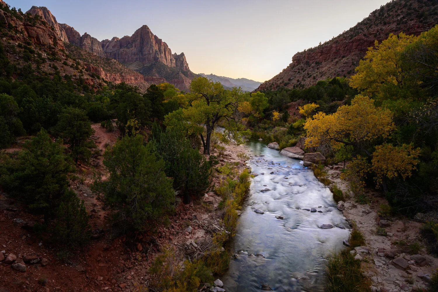  Virgin River, The Watchman, Zion National Park 2019 