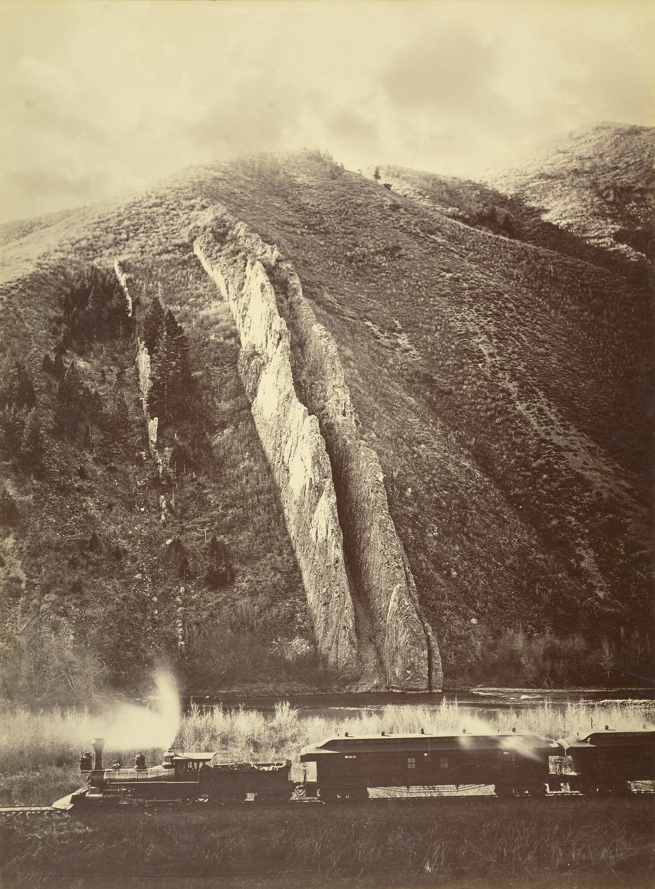  Carleton Watkins (American, 1829 - 1916)  [The Devil's Slide, Utah] , 1873 - 1874, Albumen silver print 52.1 × 39.1 cm (20 1/2 × 15 3/8 in.) The J. Paul Getty Museum, Los Angeles 