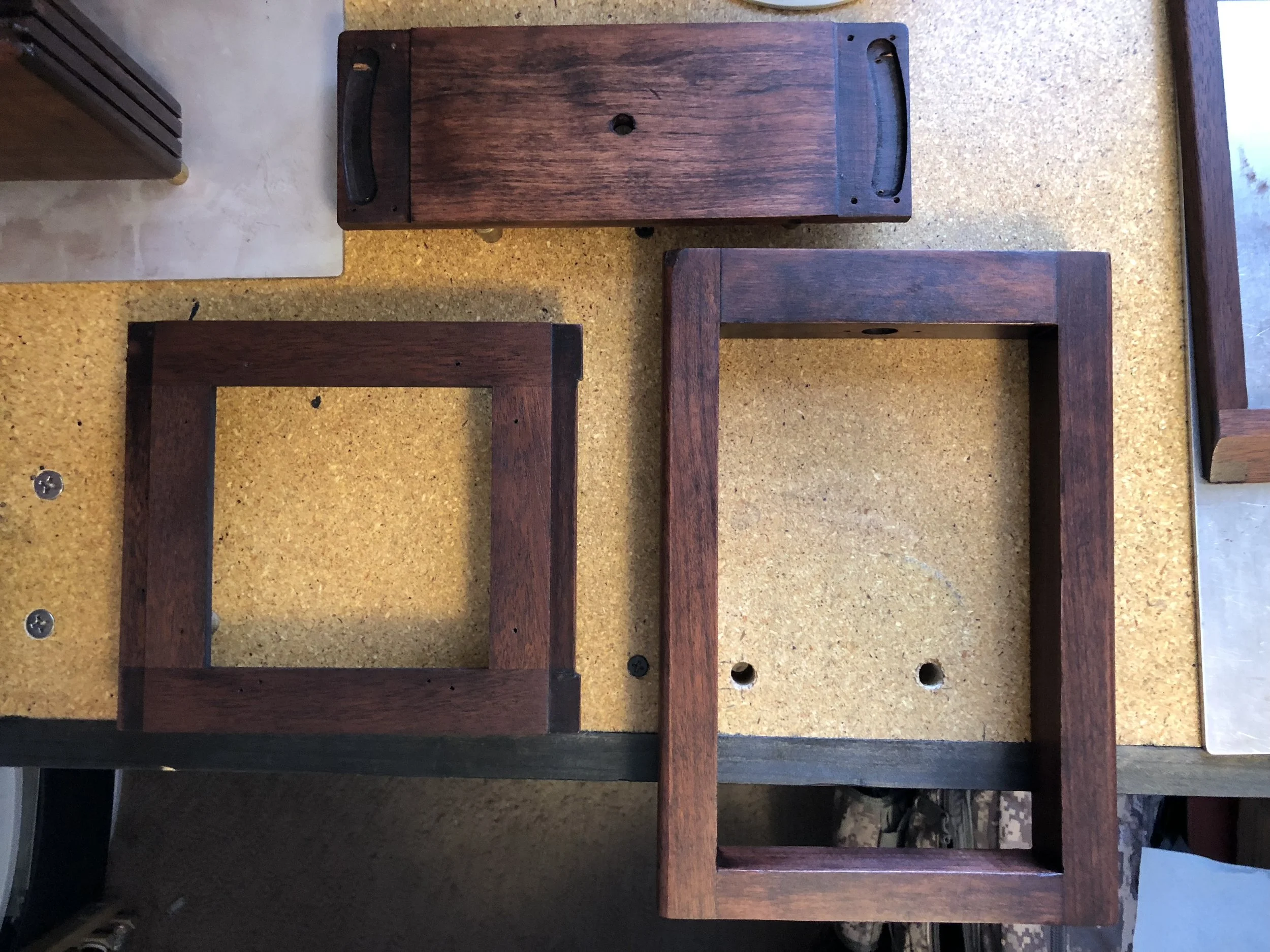  After staining and just about to get the first coat of finish. 