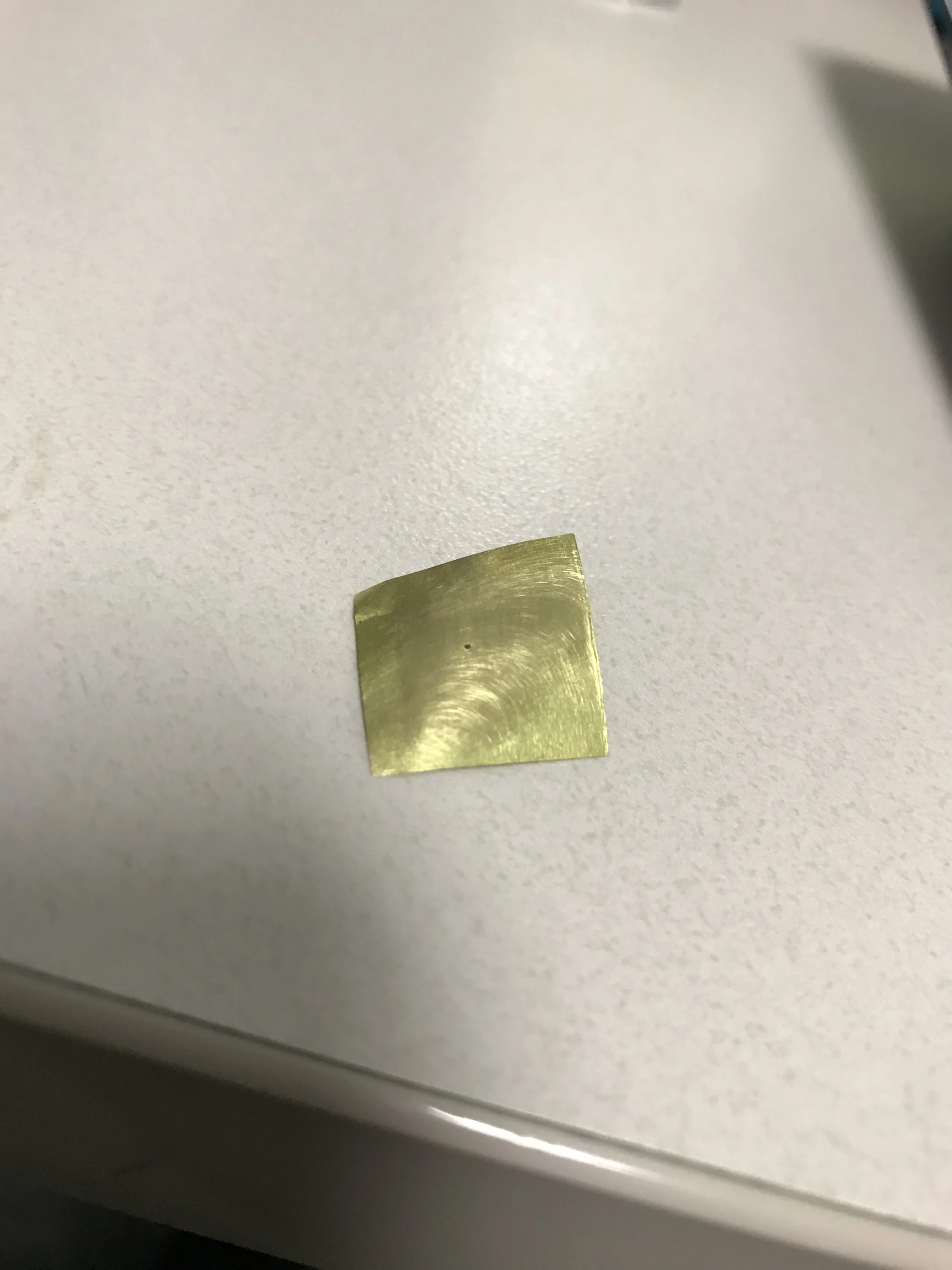  Pinhole drilled in 0.001