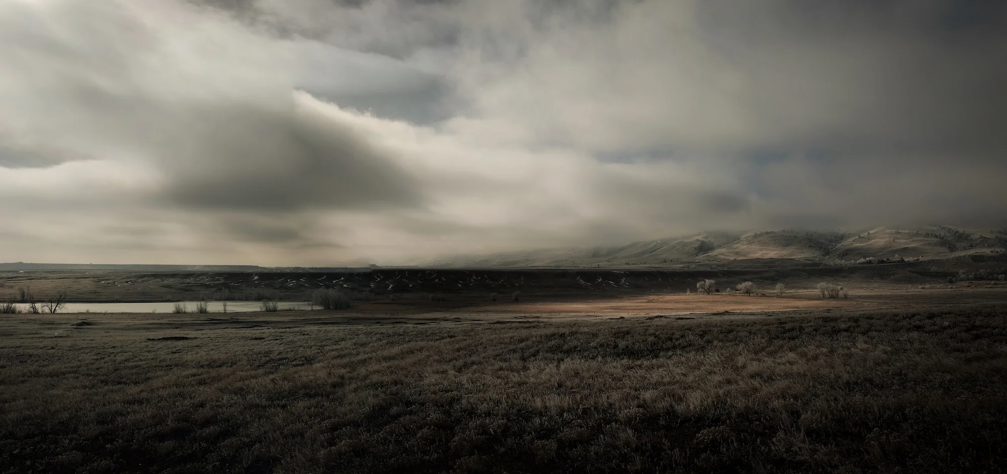 Subtlety No. 5 A panorama looking south toward Boulder over Left Hand Reservoir, taken from Neva Road.