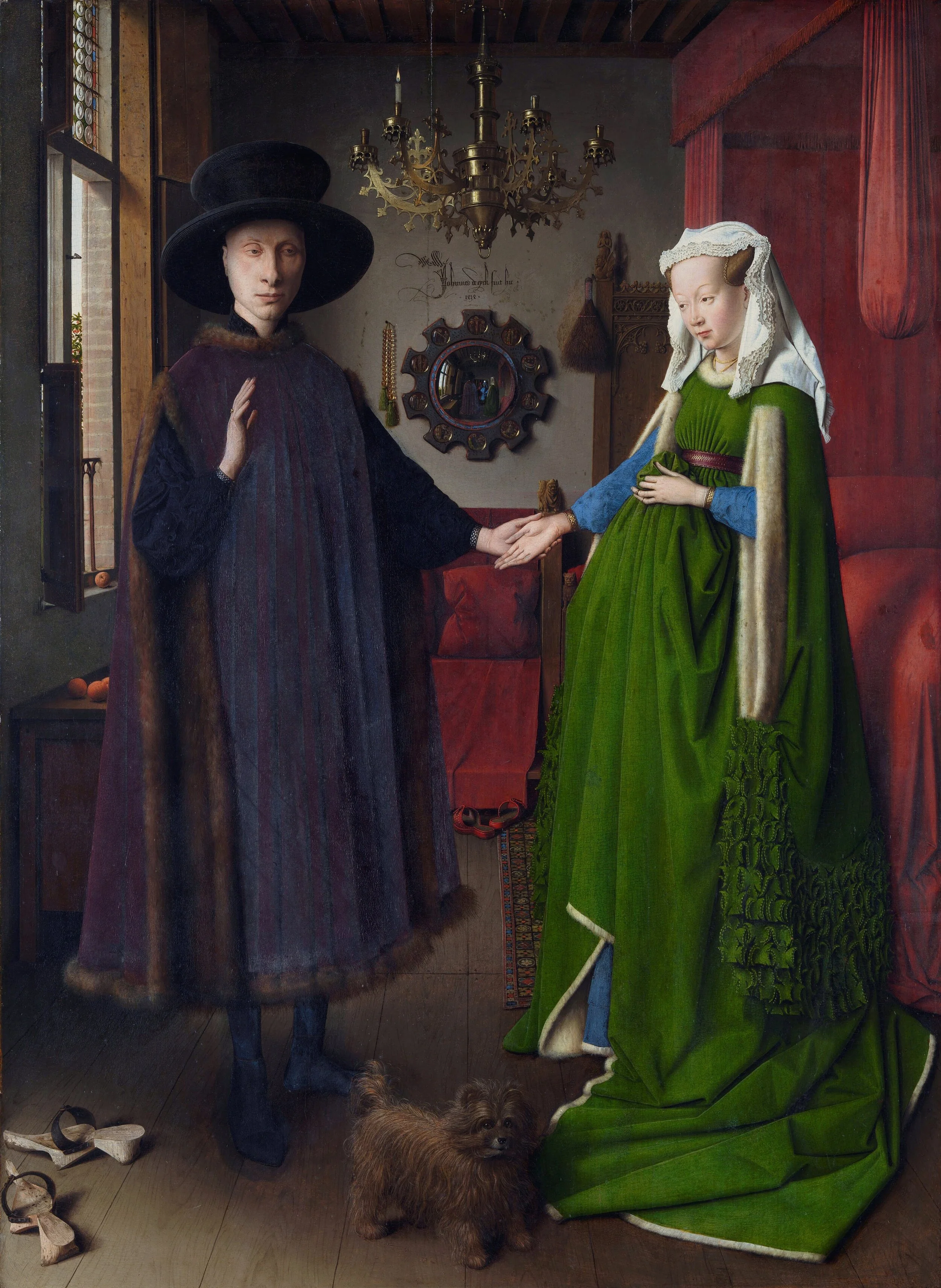  Jan van Eyck,  The Arnolfini Portrait  