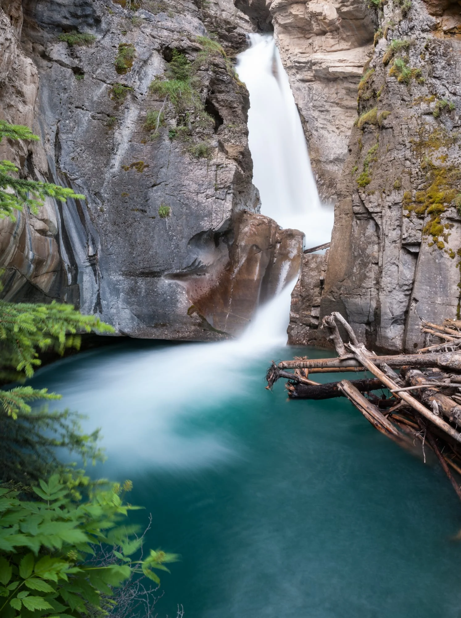 Johnston Falls, Banff National Park, July 2015