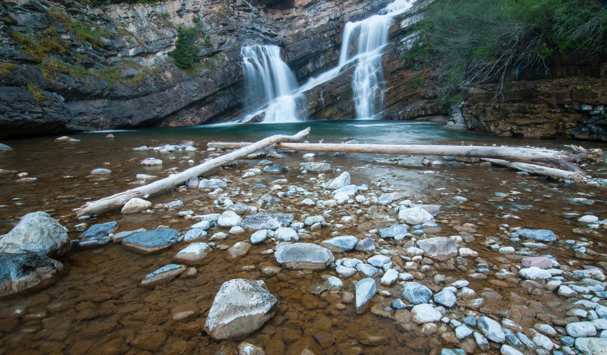  Cameron Falls, Waterton Lakes National Park, July 2015 