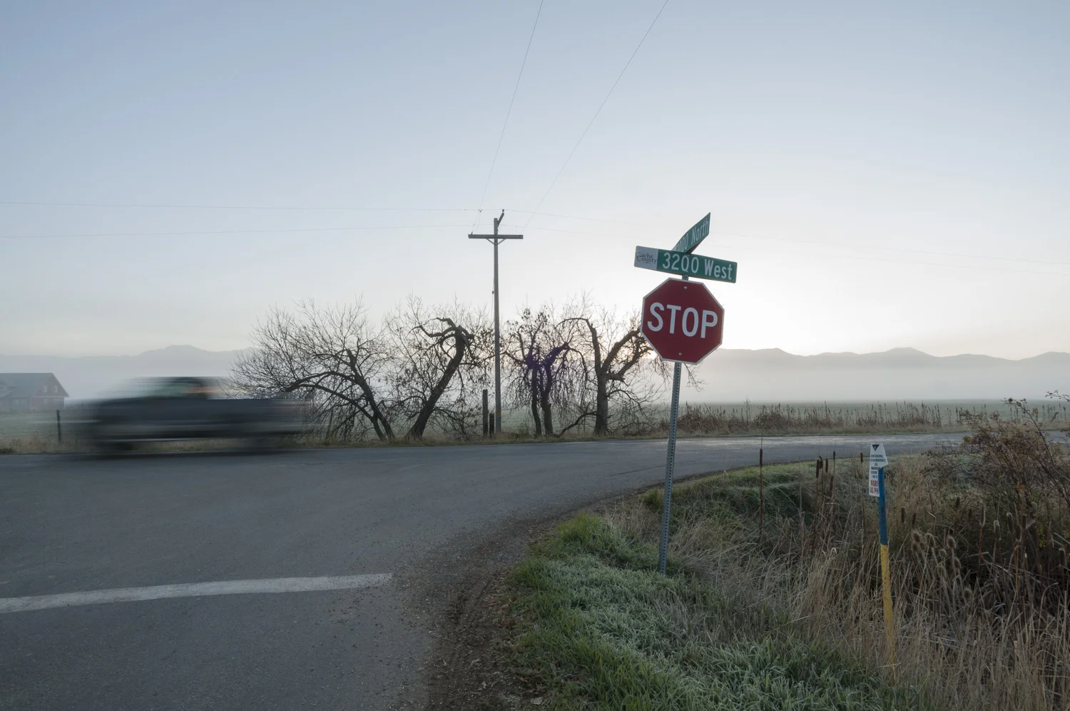  Stop Sign, Telephone Pole, Benson, Utah 2016 